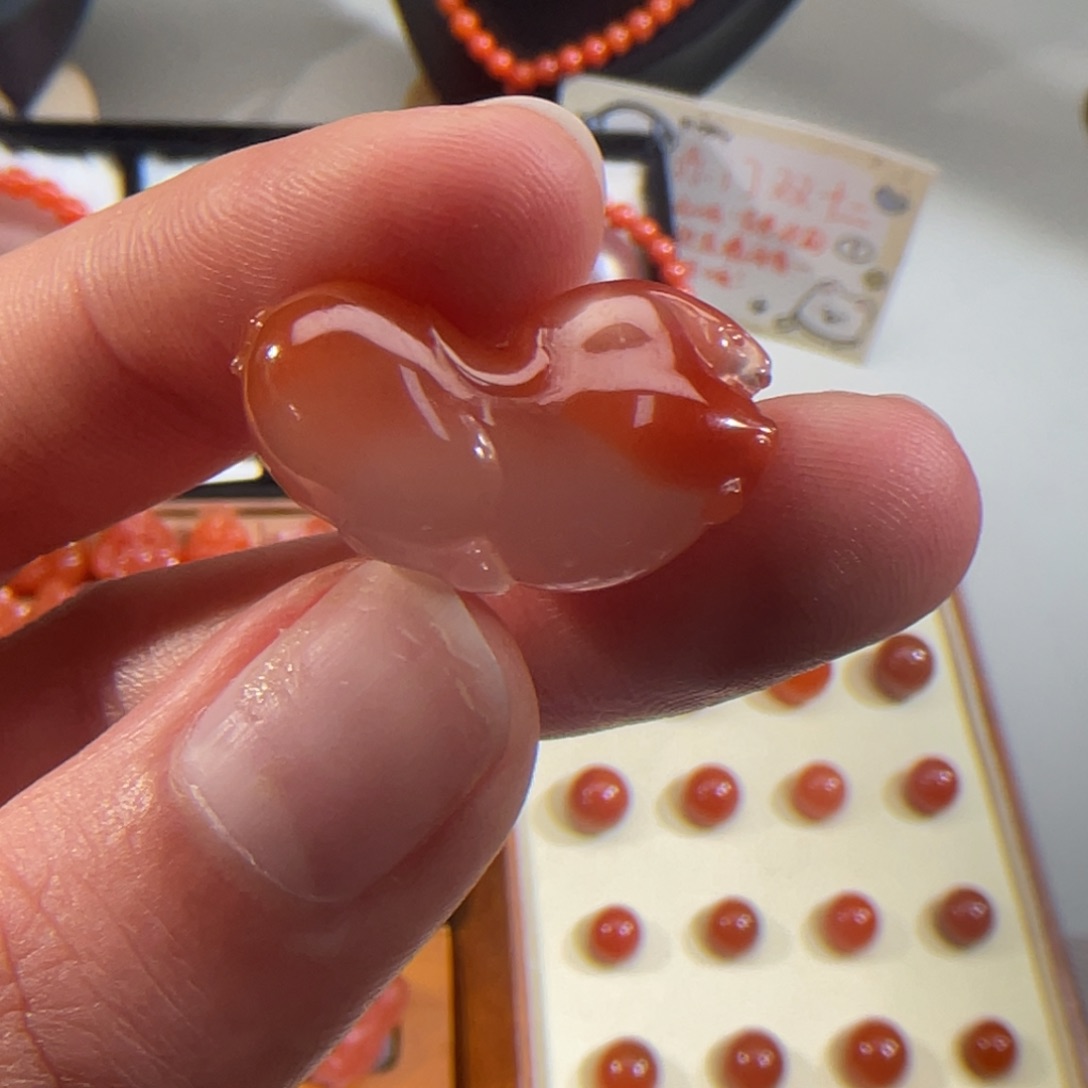 南红玛瑙未镶嵌唐马