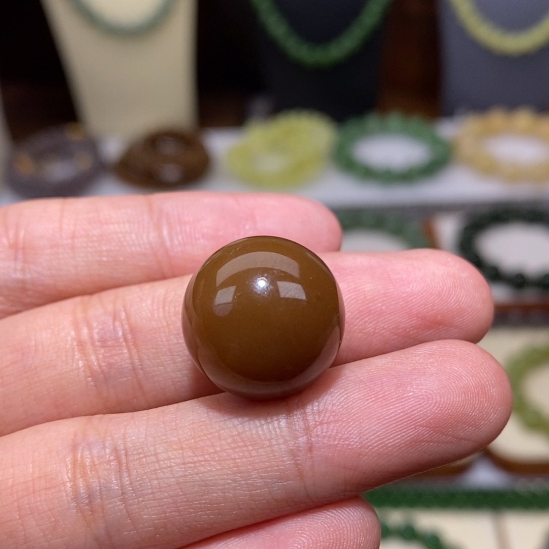 和田玉未镶嵌手串卡18