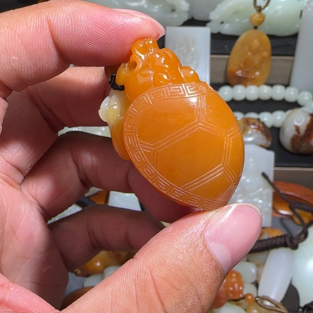 和田玉颈饰未镶嵌老*