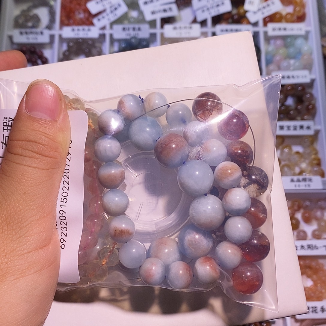 *****水晶手链未镶嵌海蓝宝