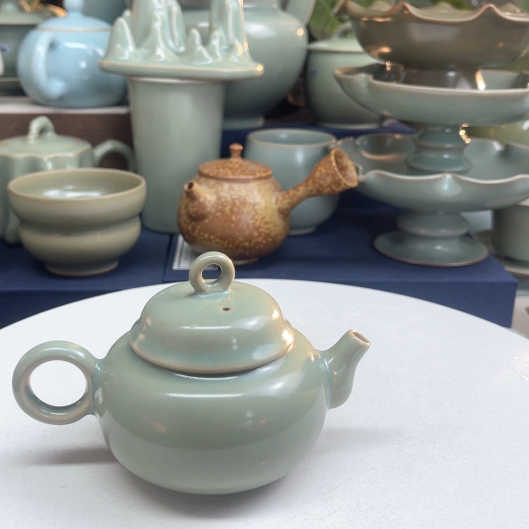 汝州汝瓷手把壶啊啊啊啊