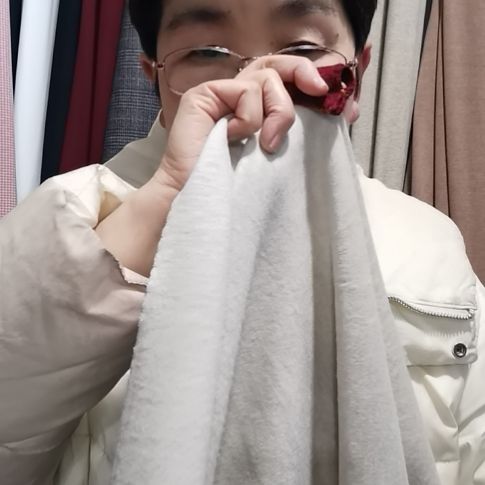 蚕羊布料燕麦色1.1米