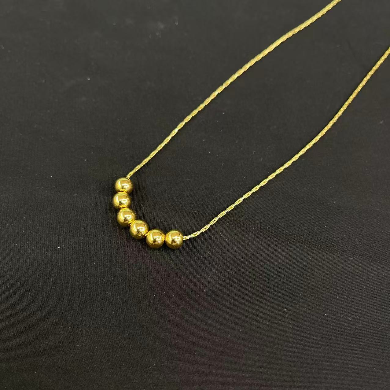 【七七专属】精美百搭合金珠项链DZ64601