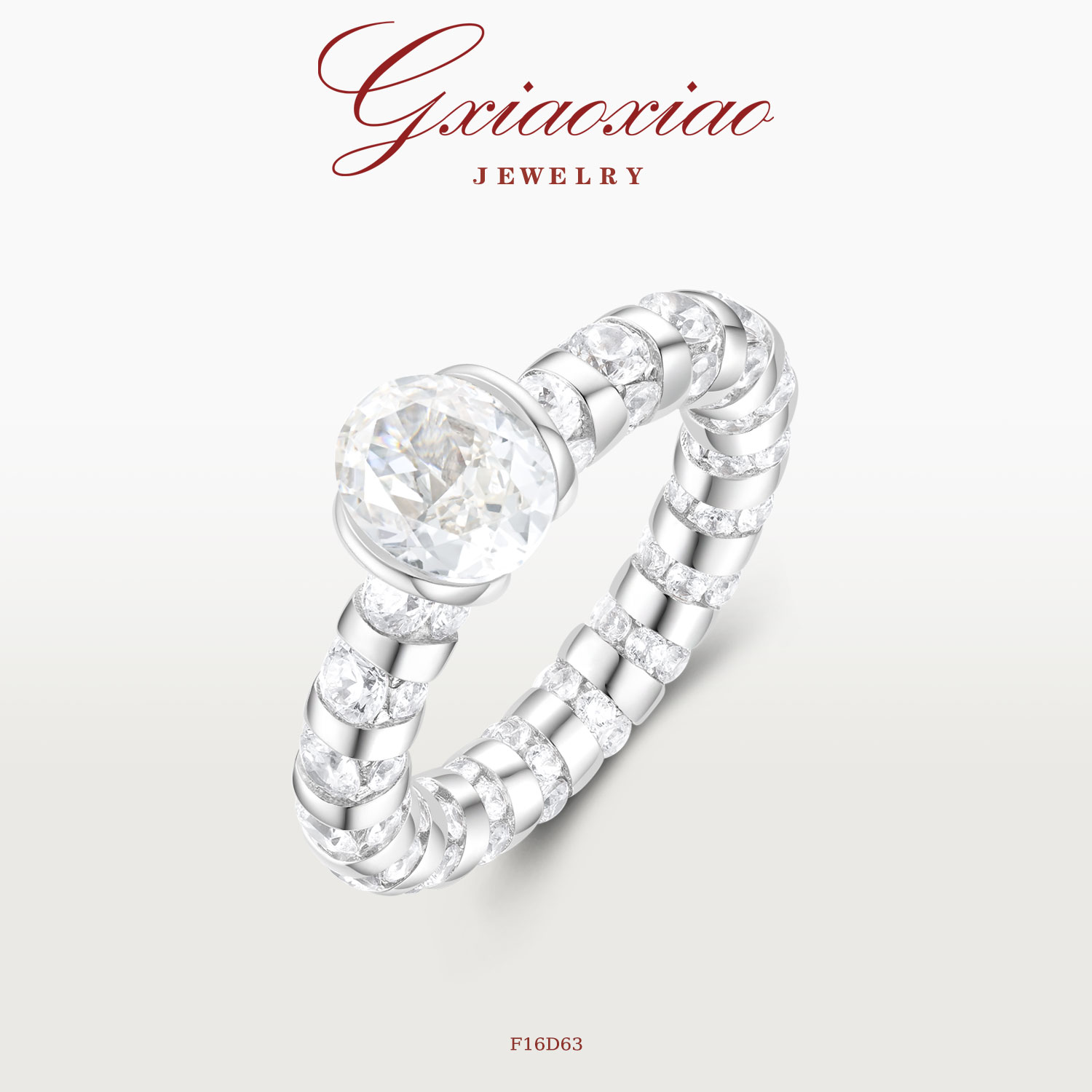 G XIAOXIAO 【摩天轮】时尚气质高级百搭奢华戒指 F16D63