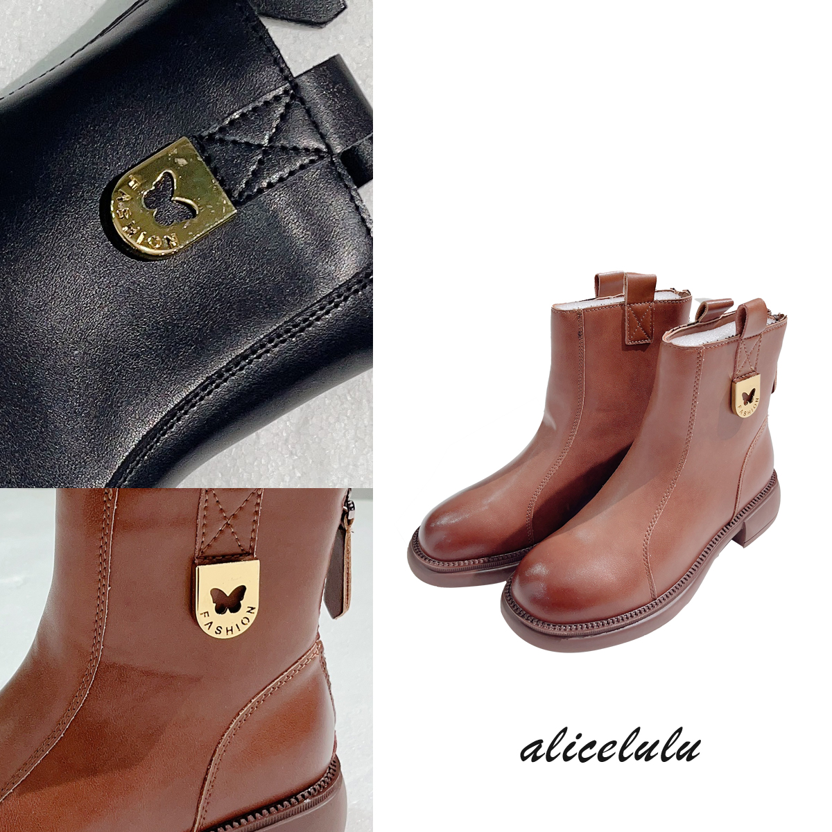 ALICE “瘦瘦靴”短靴 柔软牛皮 时髦百搭 S2141886T