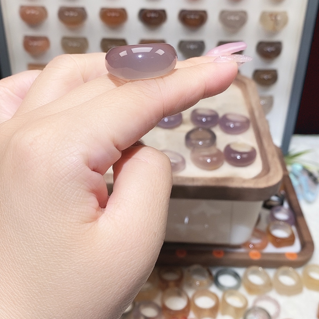 有***舍玛瑙/玉髓未镶嵌戒指港15