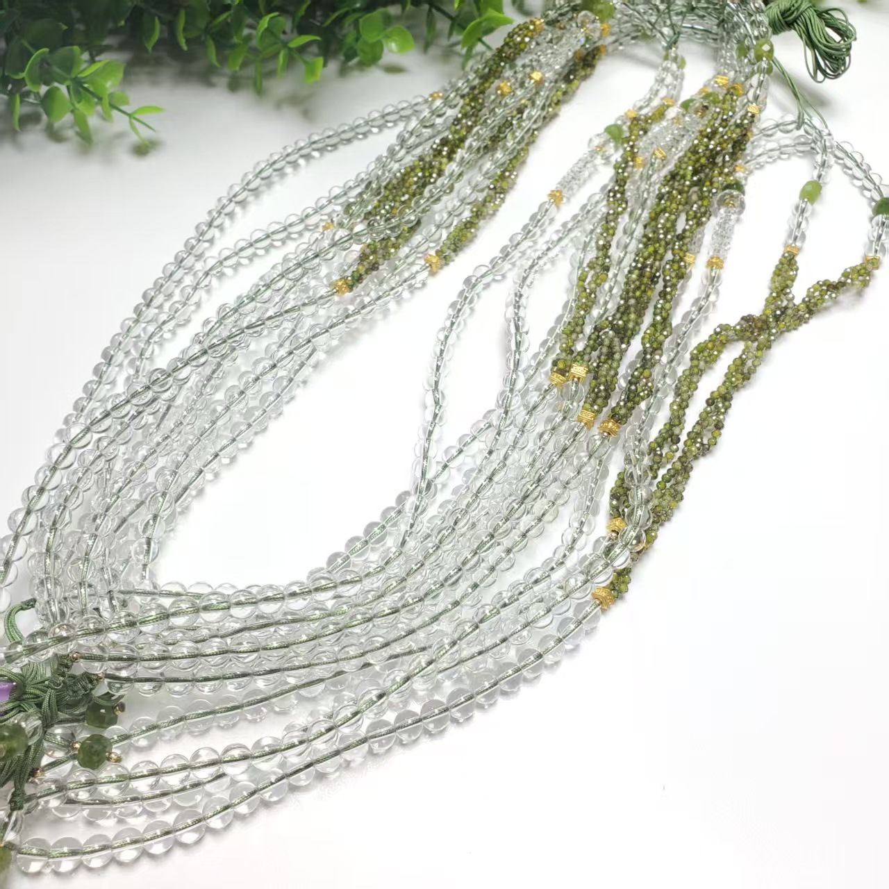 N397【赵小姐】时尚白水晶万能链