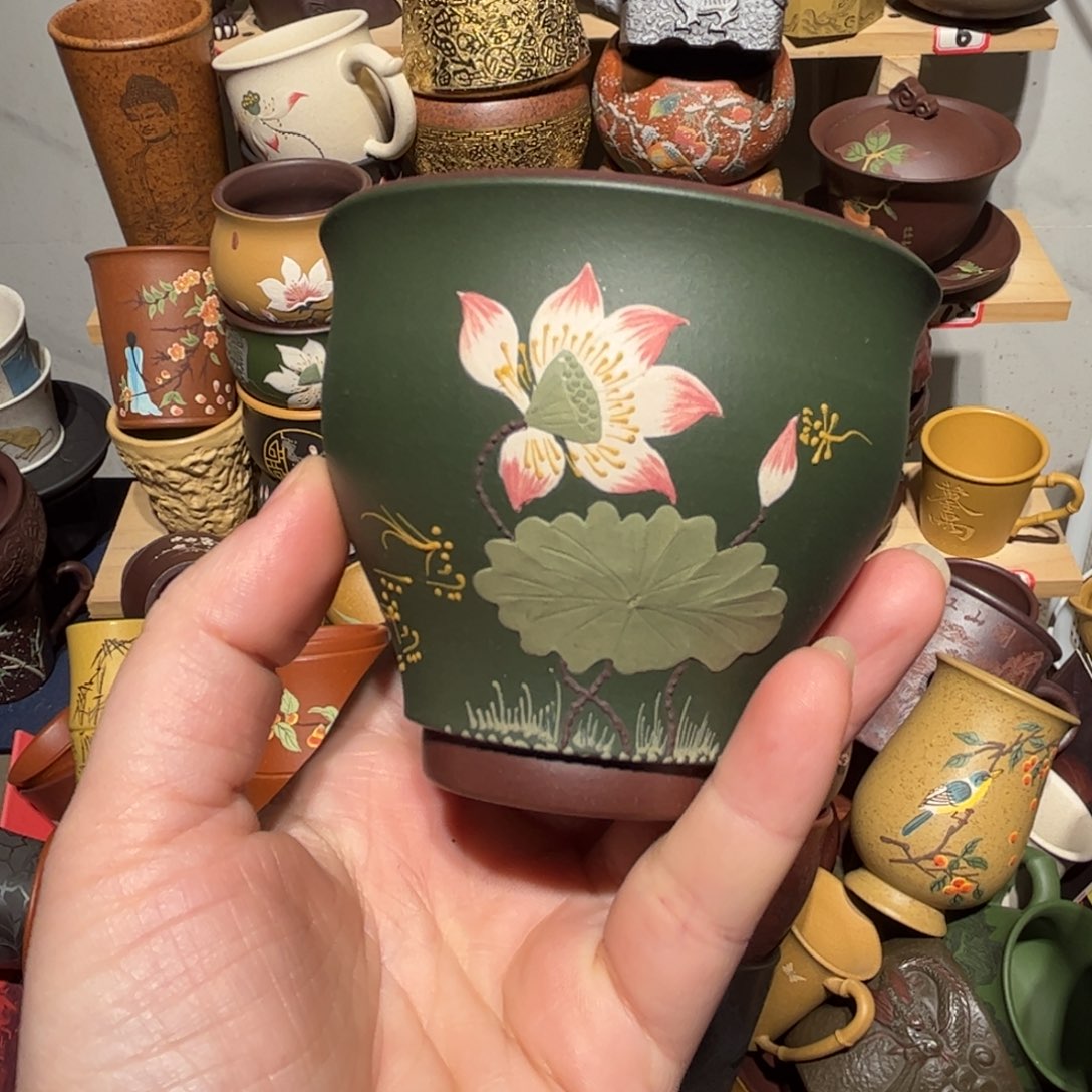 紫砂茶杯宜兴紫砂主人杯