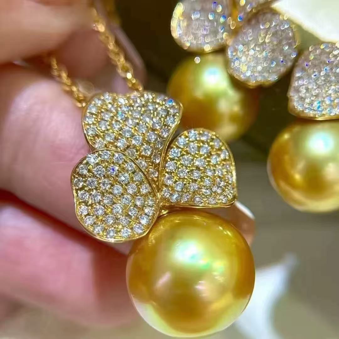 【绍兴龙华】迪丽热巴同款三叶花项链s9069