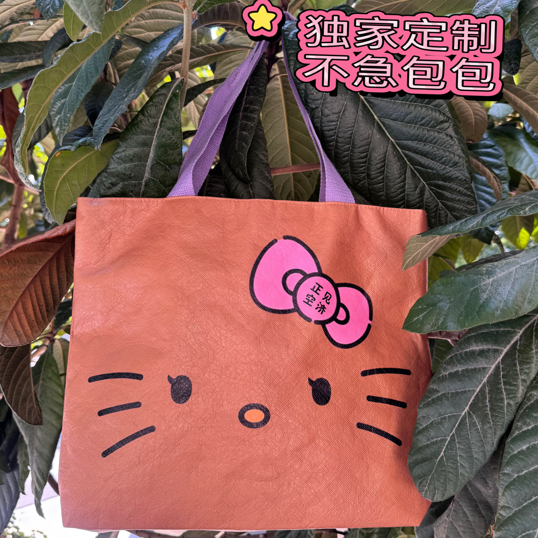 hellokitty独家定制猫咪单肩包托特包卡通单肩布包包水洗百搭耐磨
