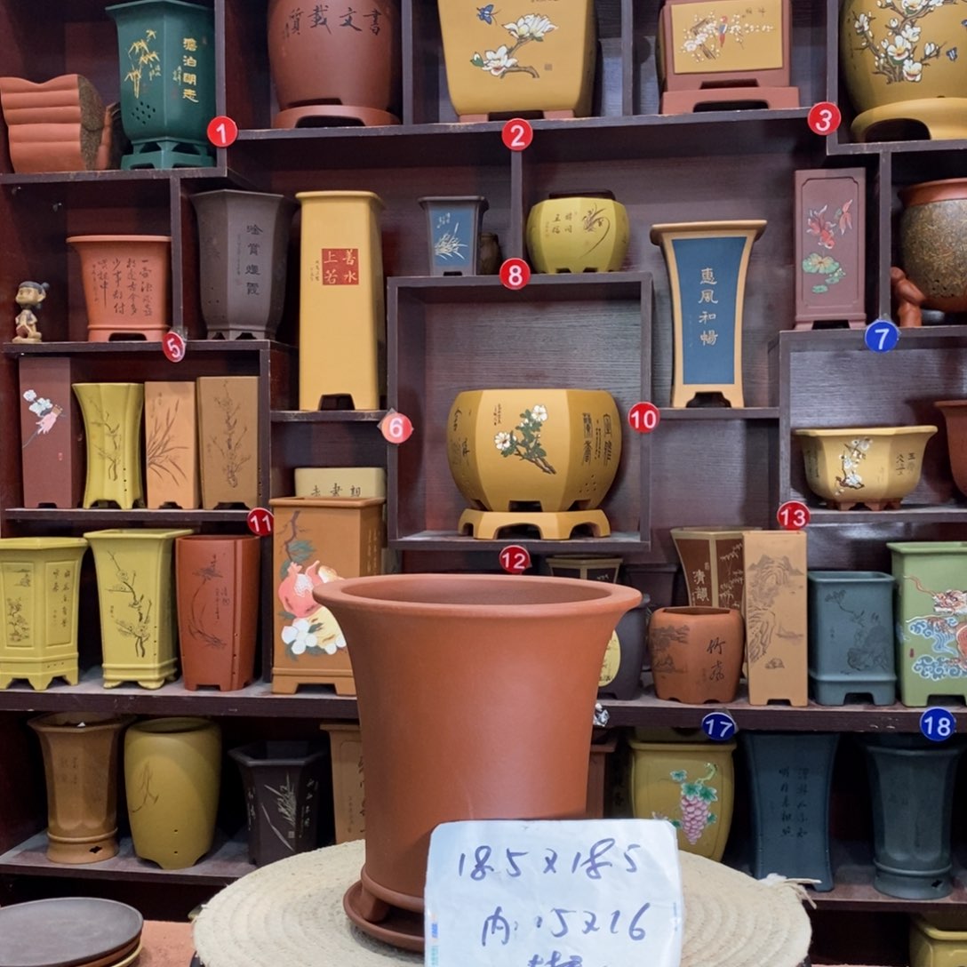 紫砂艺术紫砂花盆