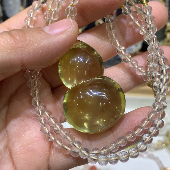 水晶颈饰未镶嵌天然