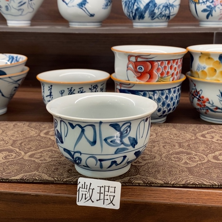 釉下老陶泥手工绘制