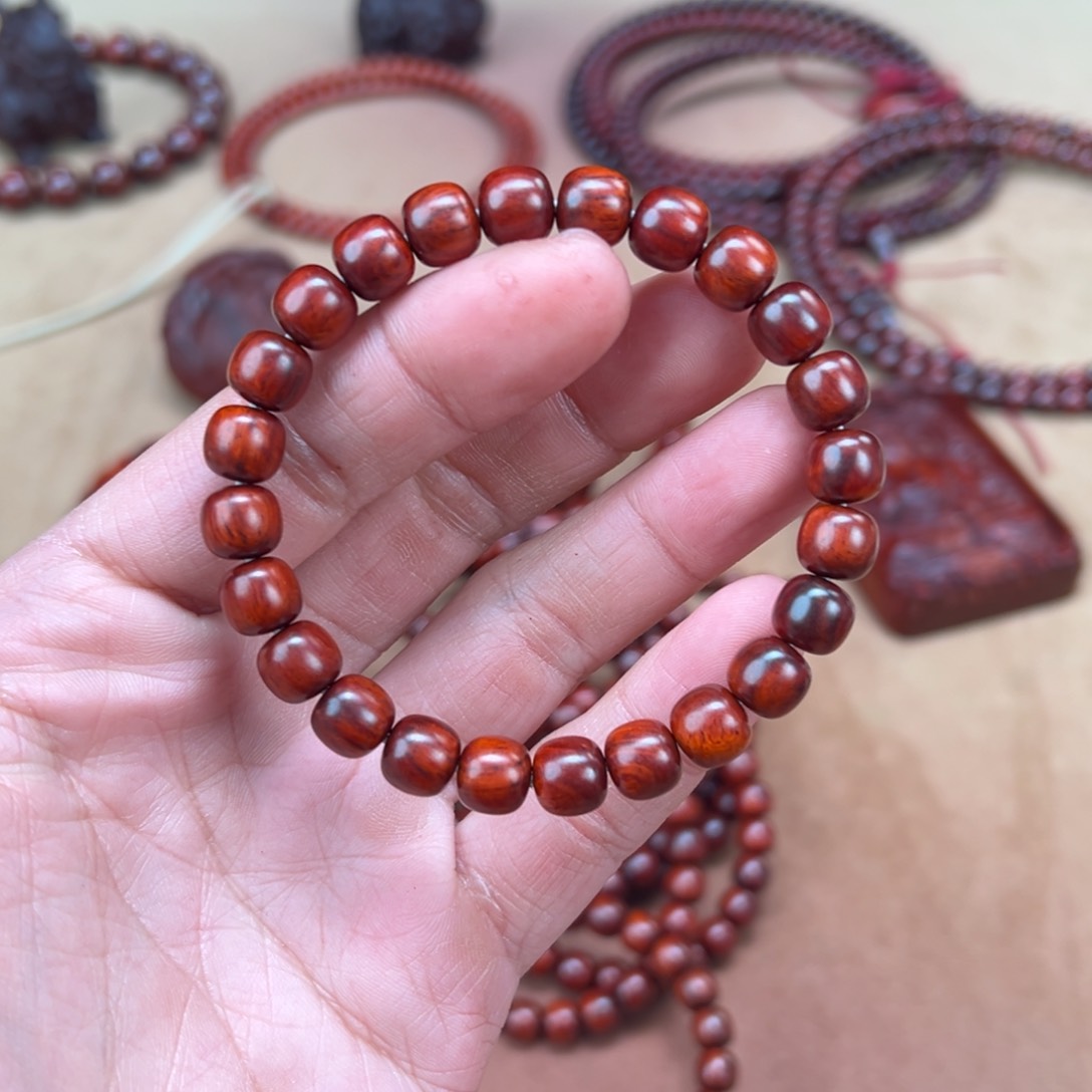 檀香紫檀（小叶紫檀）手串/手链8.5x9老型，58.8款