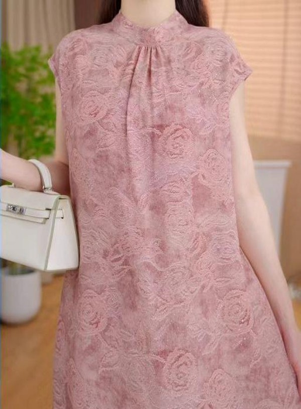 【送腰带】粉瑰佳人杭州原版正品2025夏季新款2连衣裙14906