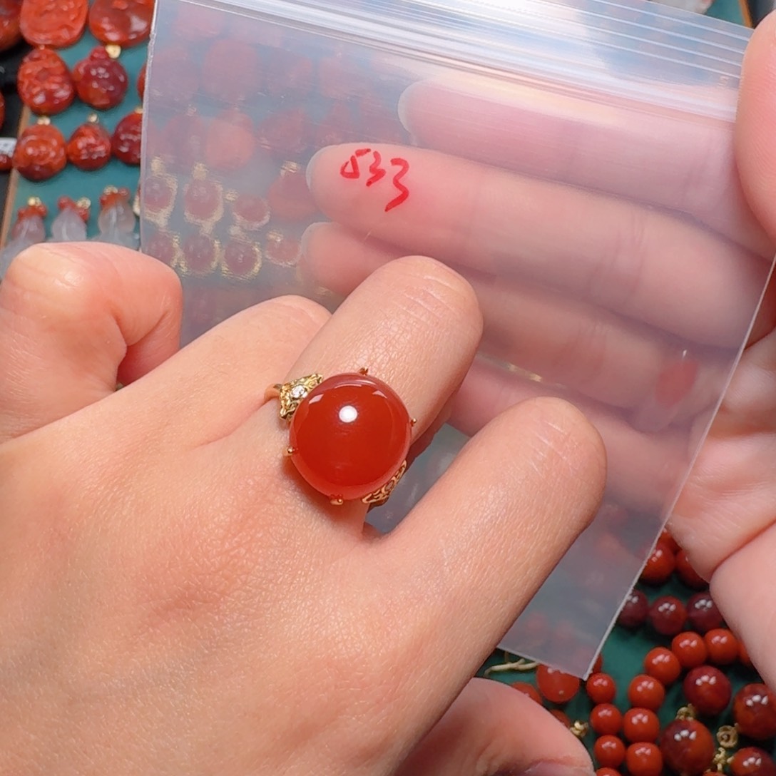 南红玛瑙南红银S925镶嵌