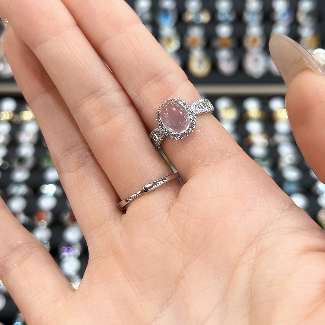 水晶金色拖不保色介意慎拍银托不掉色银S925镶嵌等*