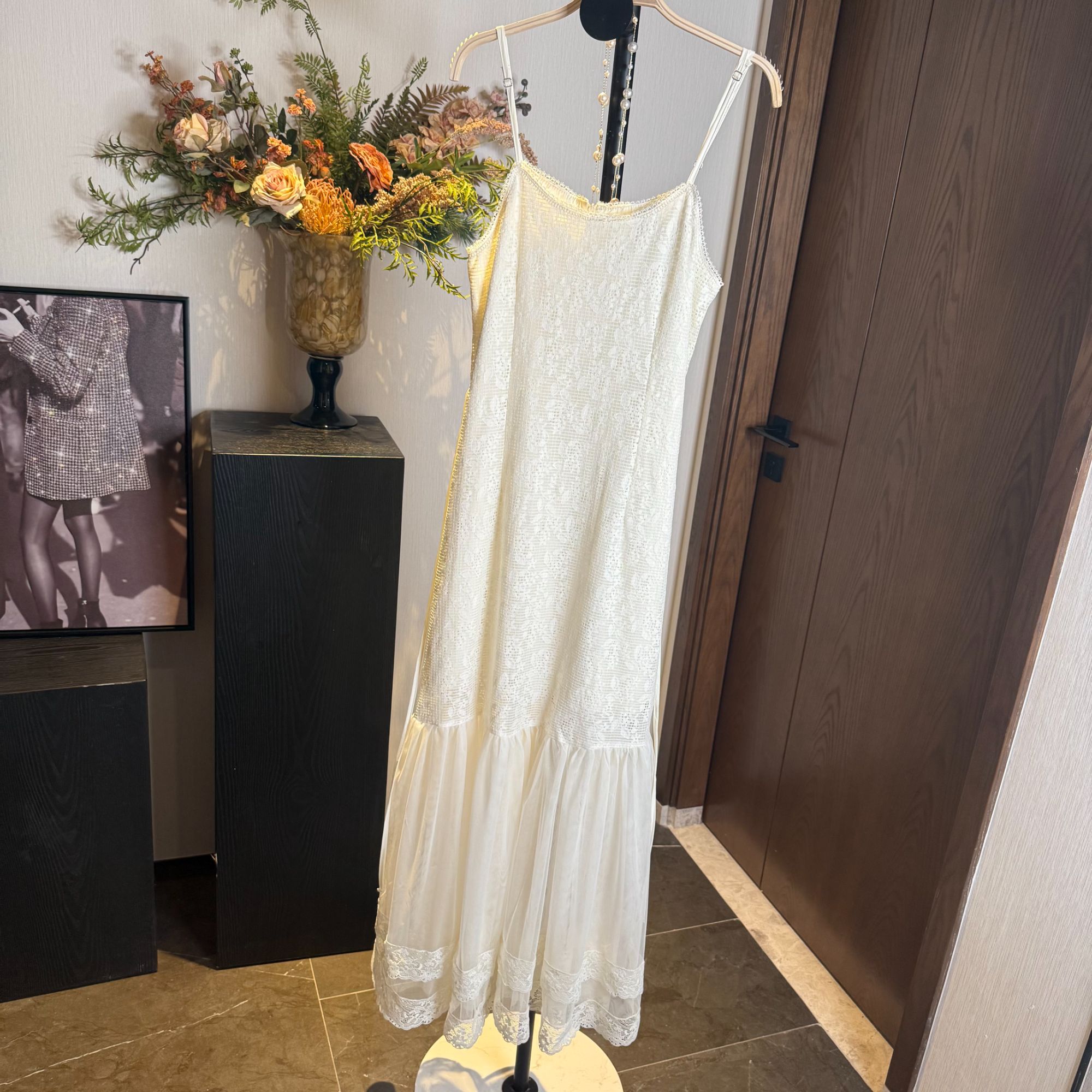 馨儿专属 【Love Password】法式超好看蕾丝吊带连衣裙度假XS40906