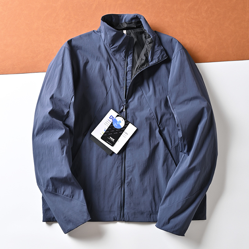 户外男士轻量化三防夹克都市商务休闲立领薄款夹克衫防晒外套运动