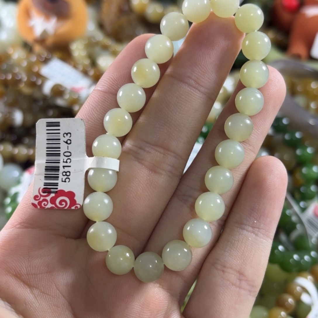 和田玉未镶嵌手链364