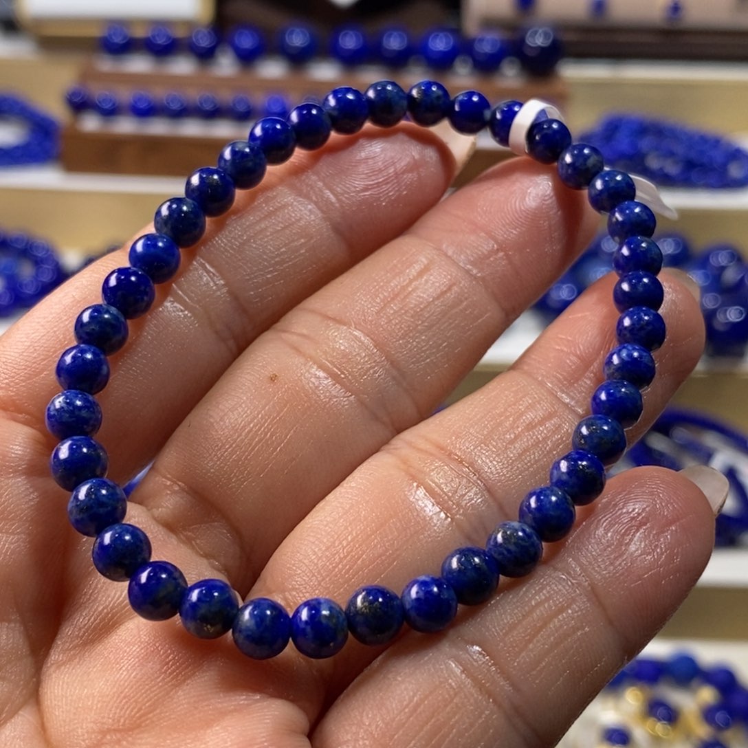 青金石未镶嵌手串5.3m