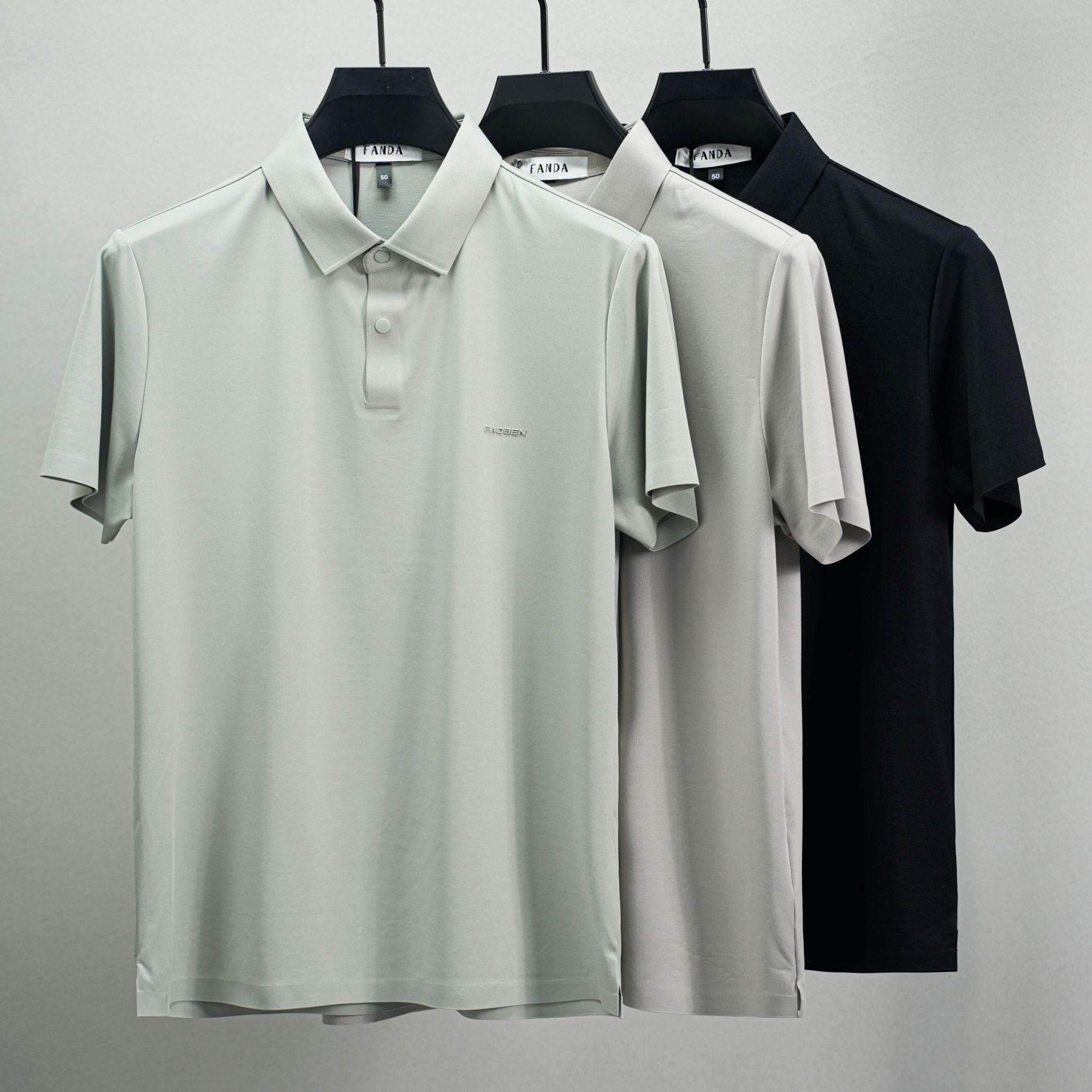 【文文的店】2025高端轻奢男士时尚简约休闲百搭短袖D5767