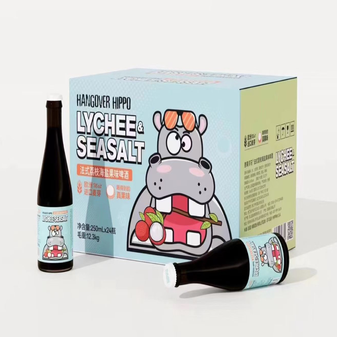 憨果河马法式荔枝海盐果味啤酒