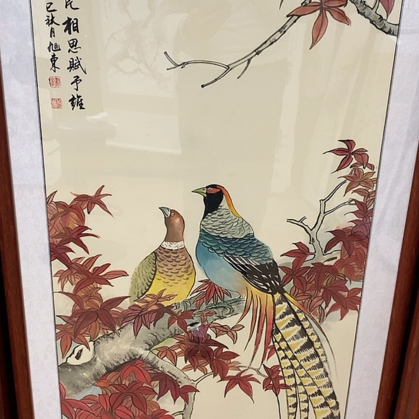 【闪购商品】国画手绘国画带框123.63