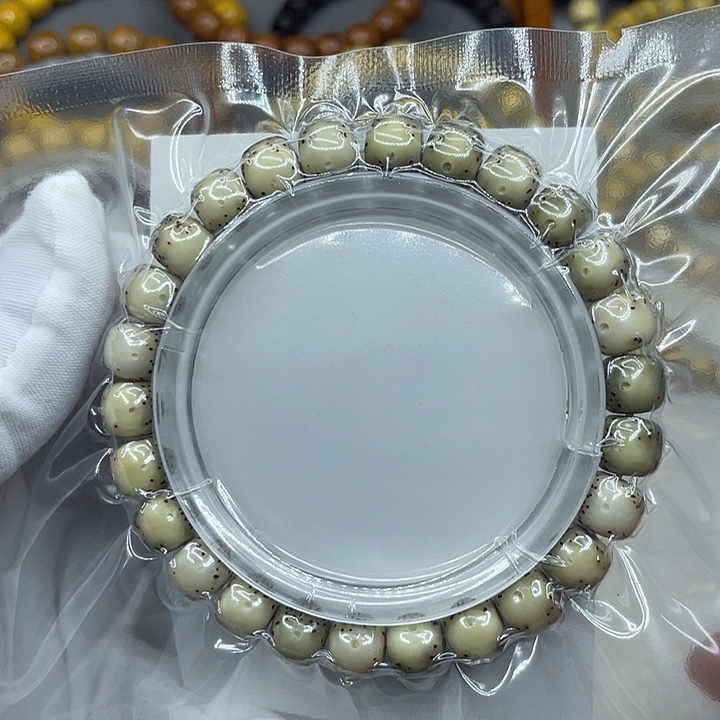 手串星月菩提原生态石玉9✖️8半壁留白