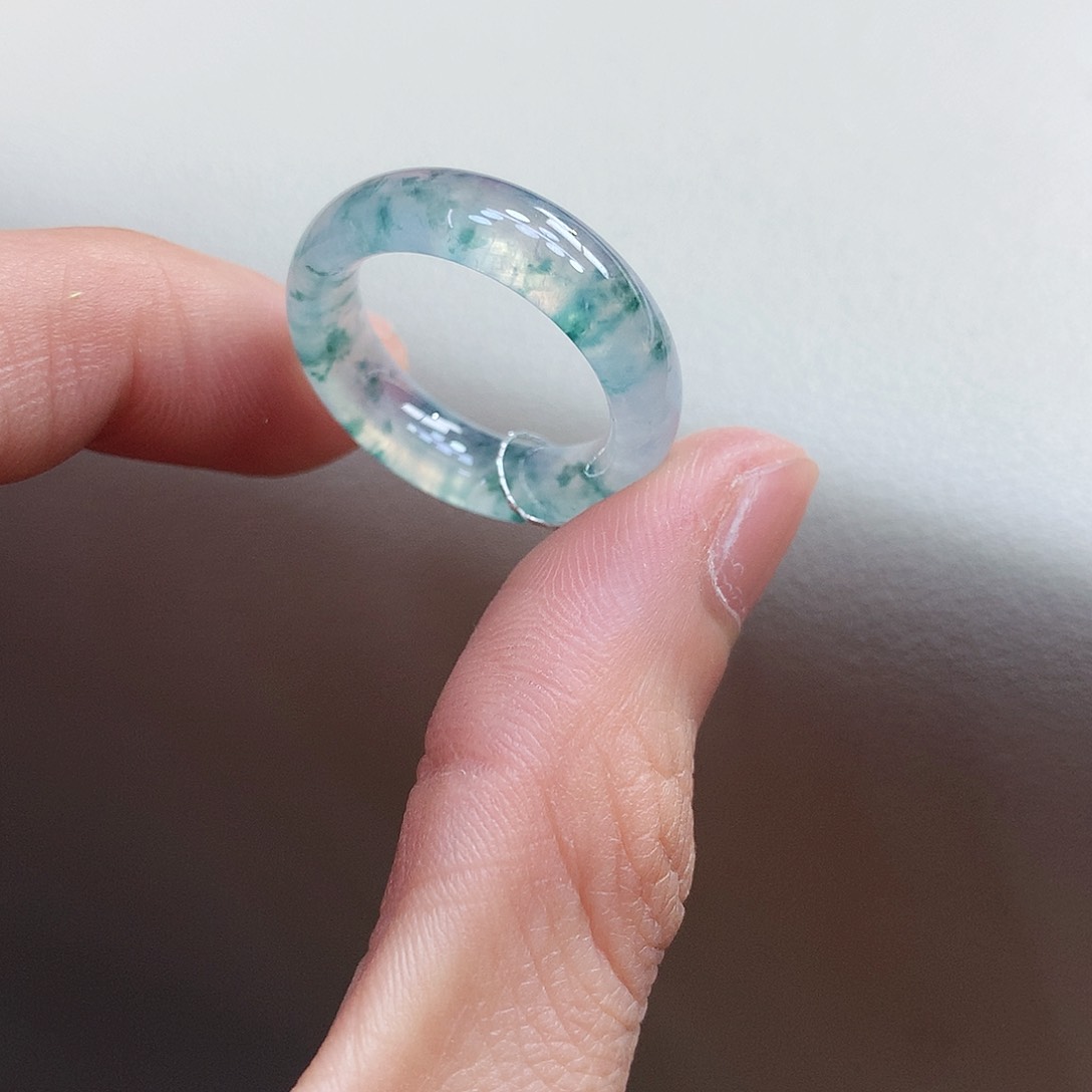 翡翠戒指未镶嵌14-15号