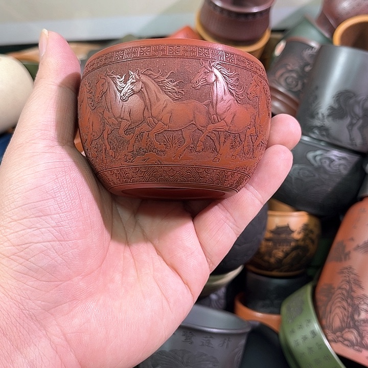 茶杯紫砂全手工紫砂主人杯