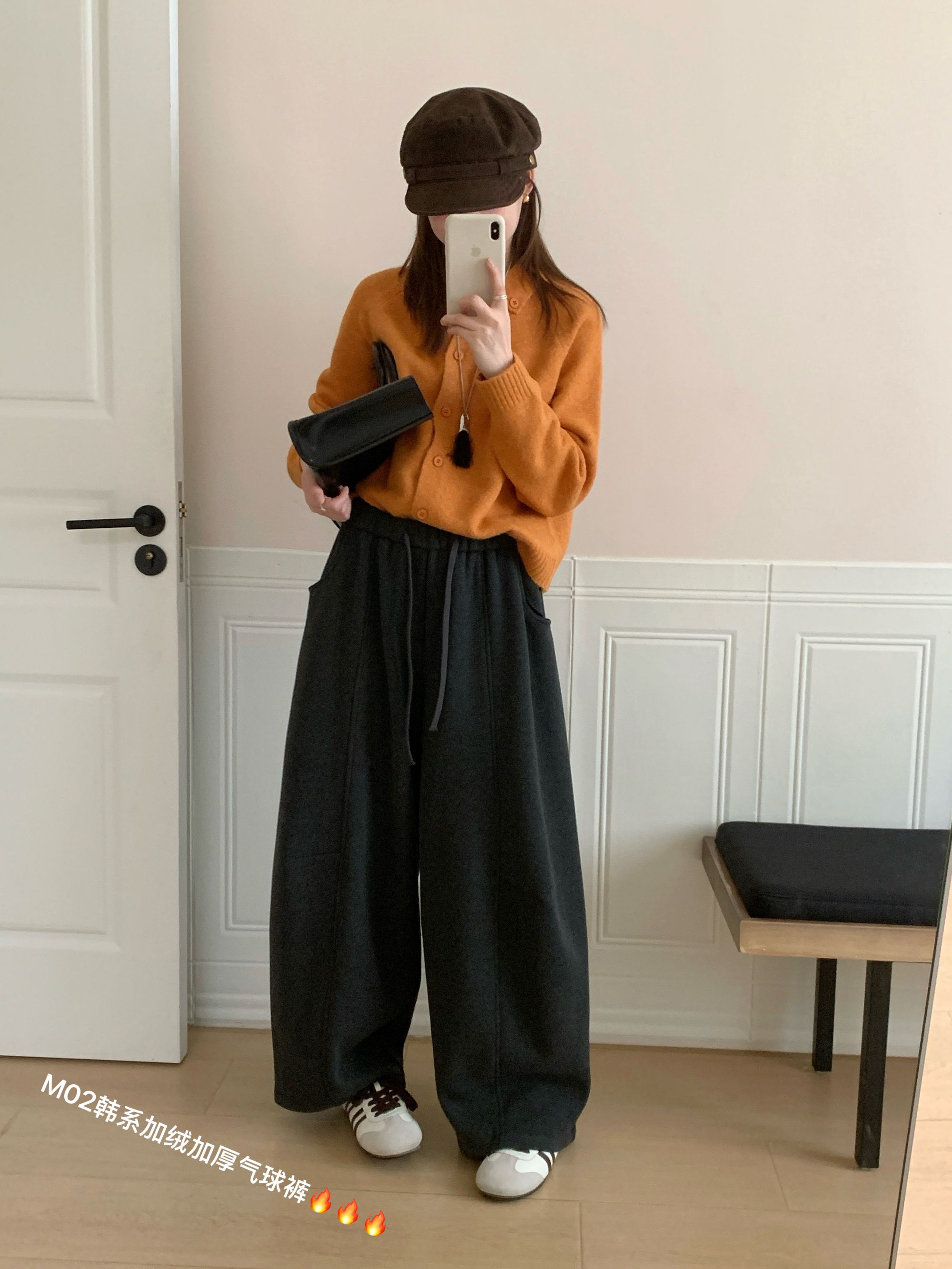 【宝贝家】02羊绒加绒弯刀裤高品质杭州高货