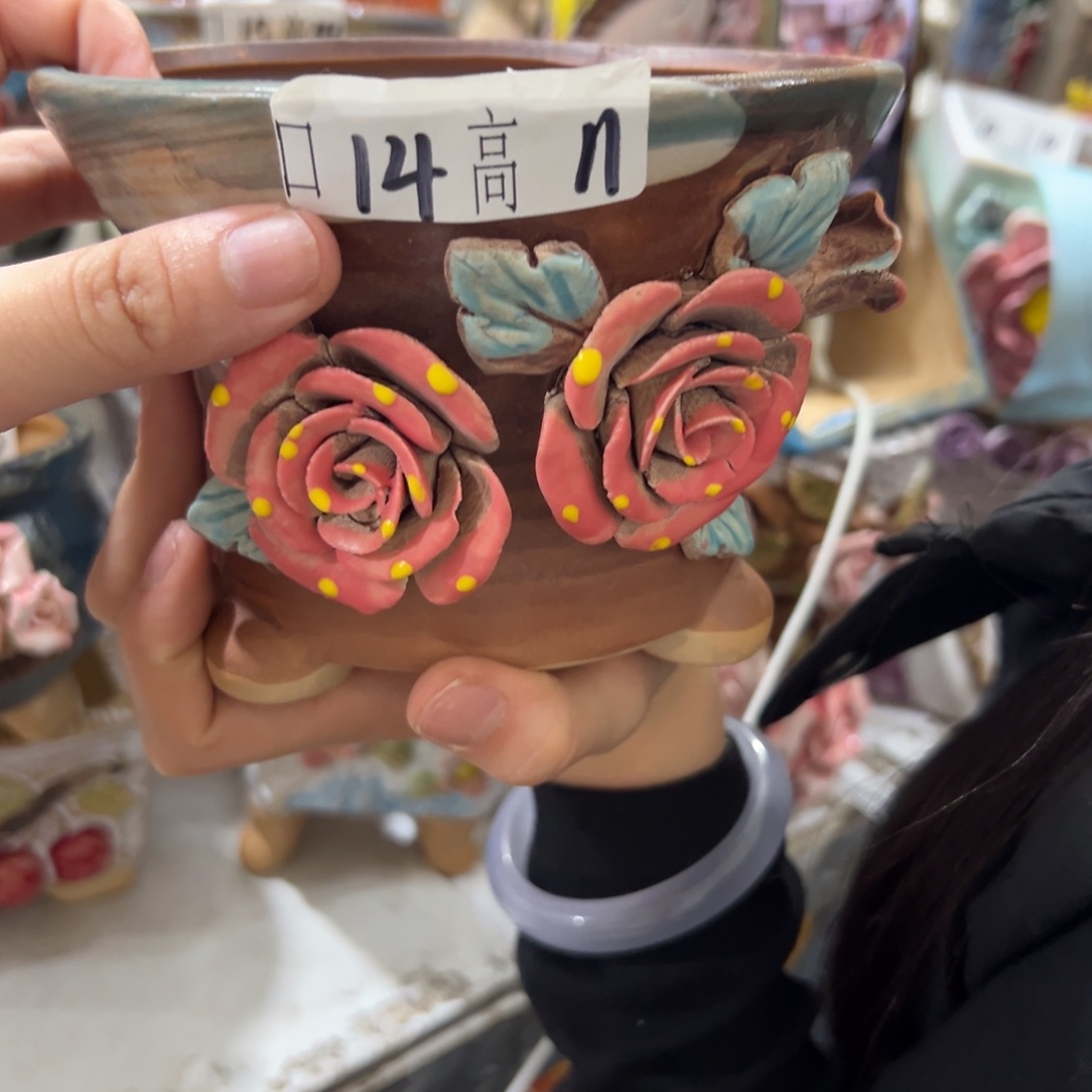 满20发秒退拉黑多肉花盆