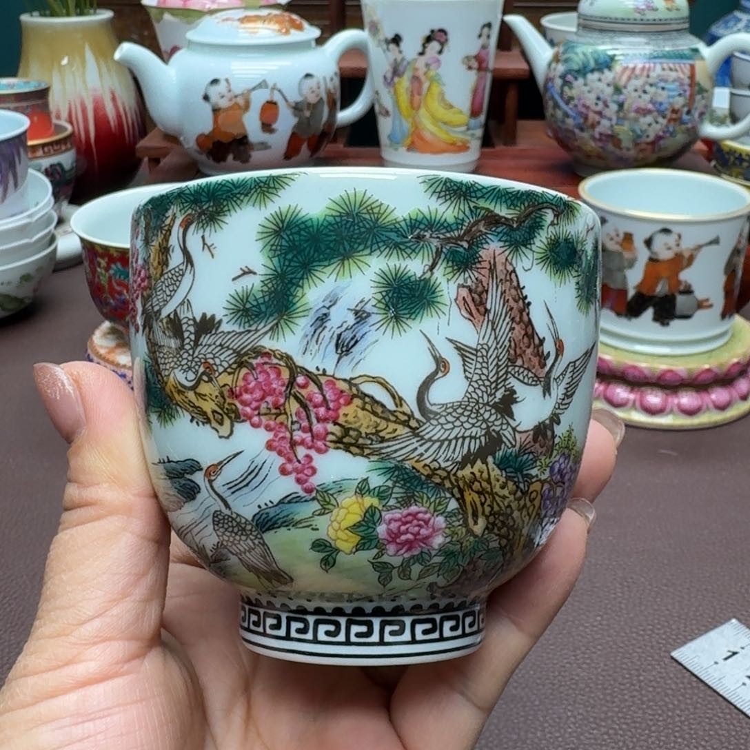 瓷片景德镇仿古手工制作精品展示