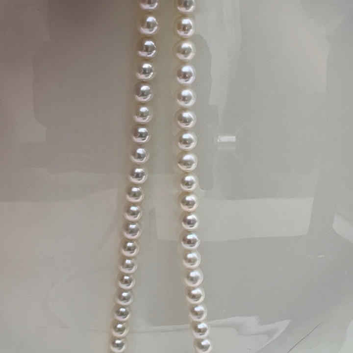 淡水珍珠银S925镶嵌颈饰5-6