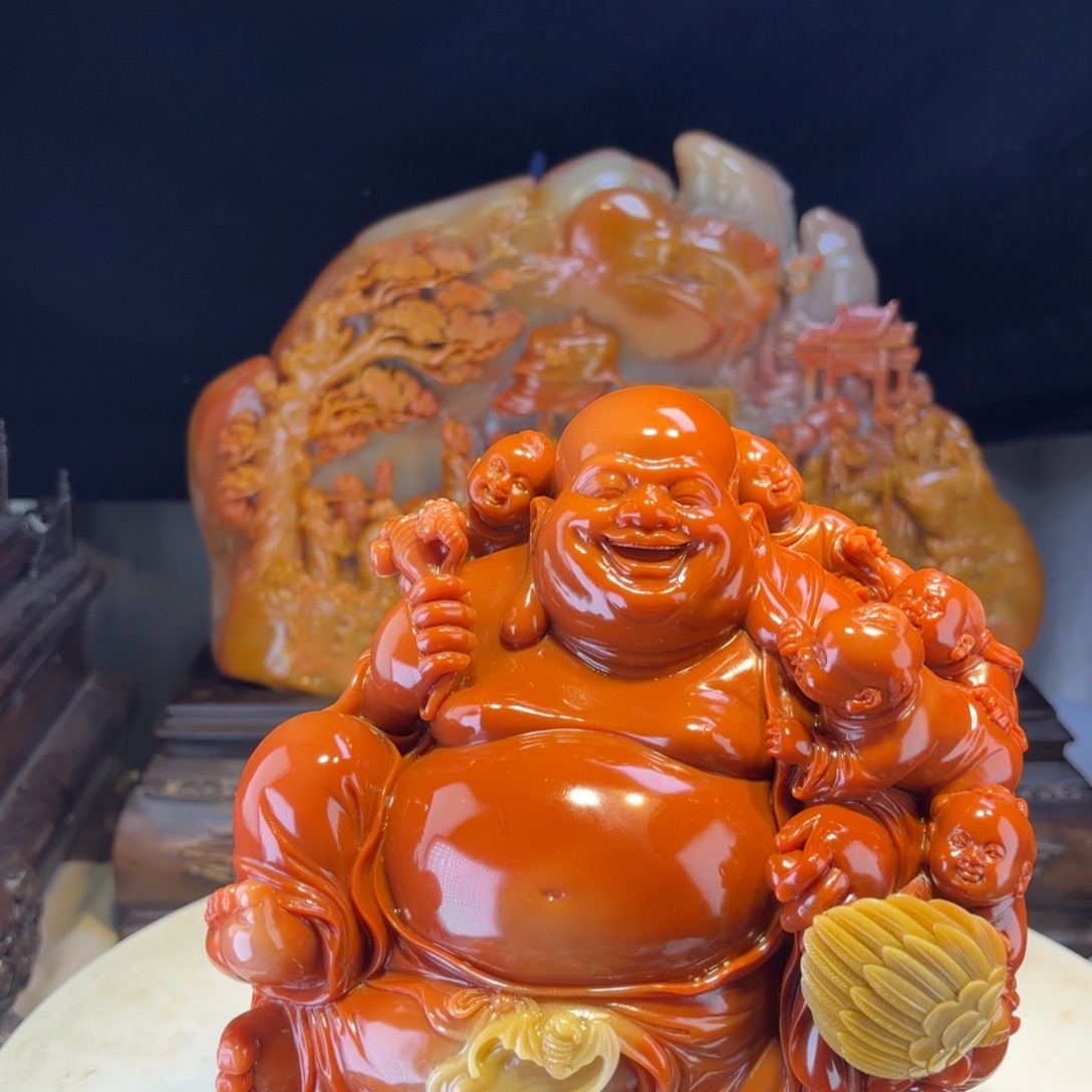 *****老挝石摆件非常好