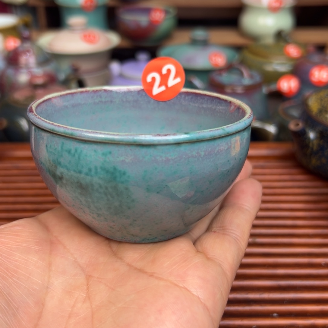 手工制作钧窑茶器