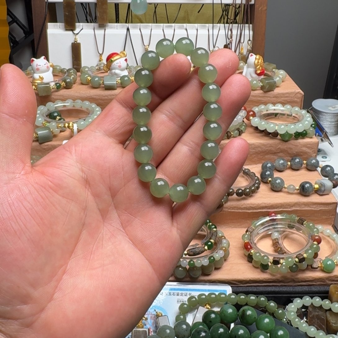和田玉未镶嵌手链