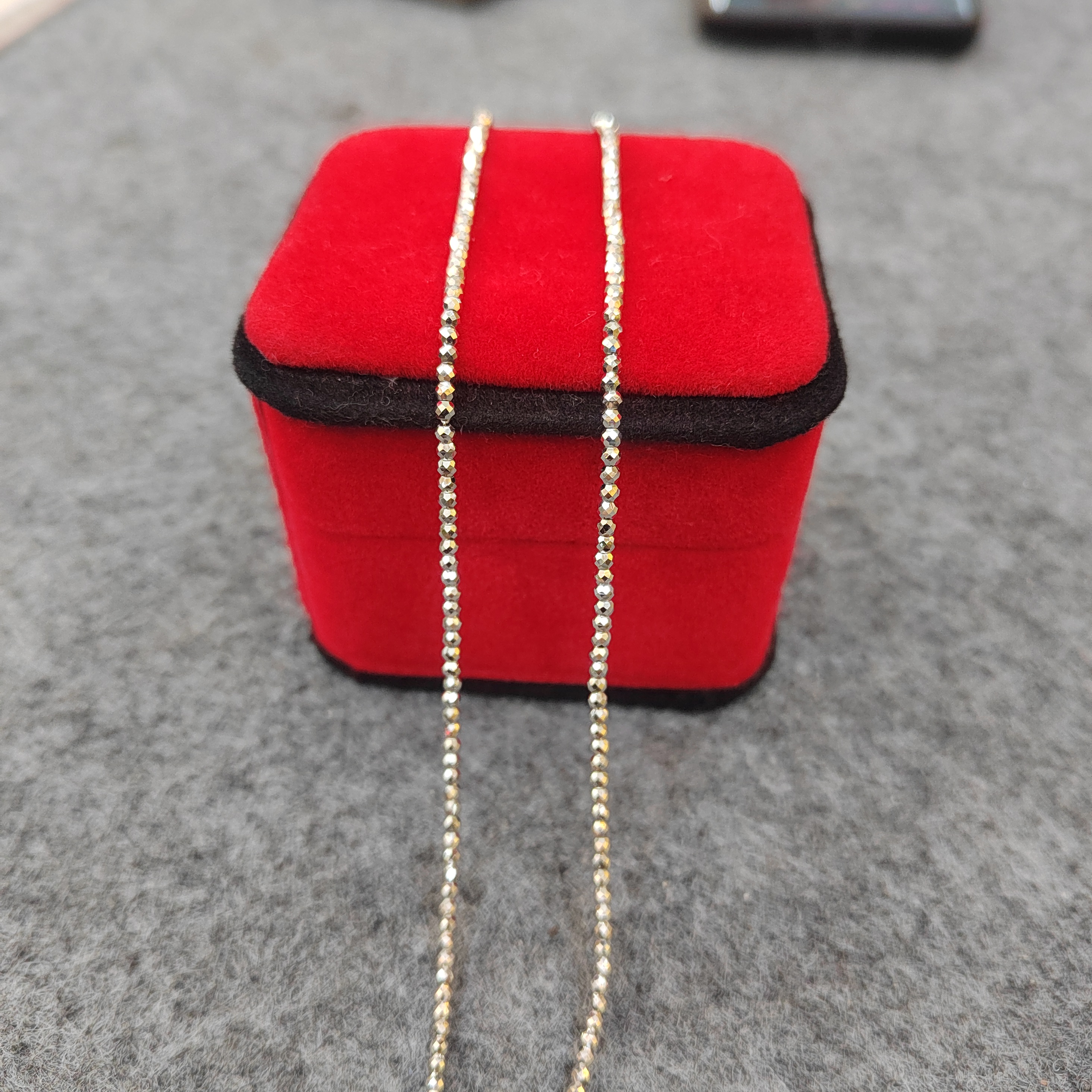 铂金项链  蹦迪珠项链  假一赔十