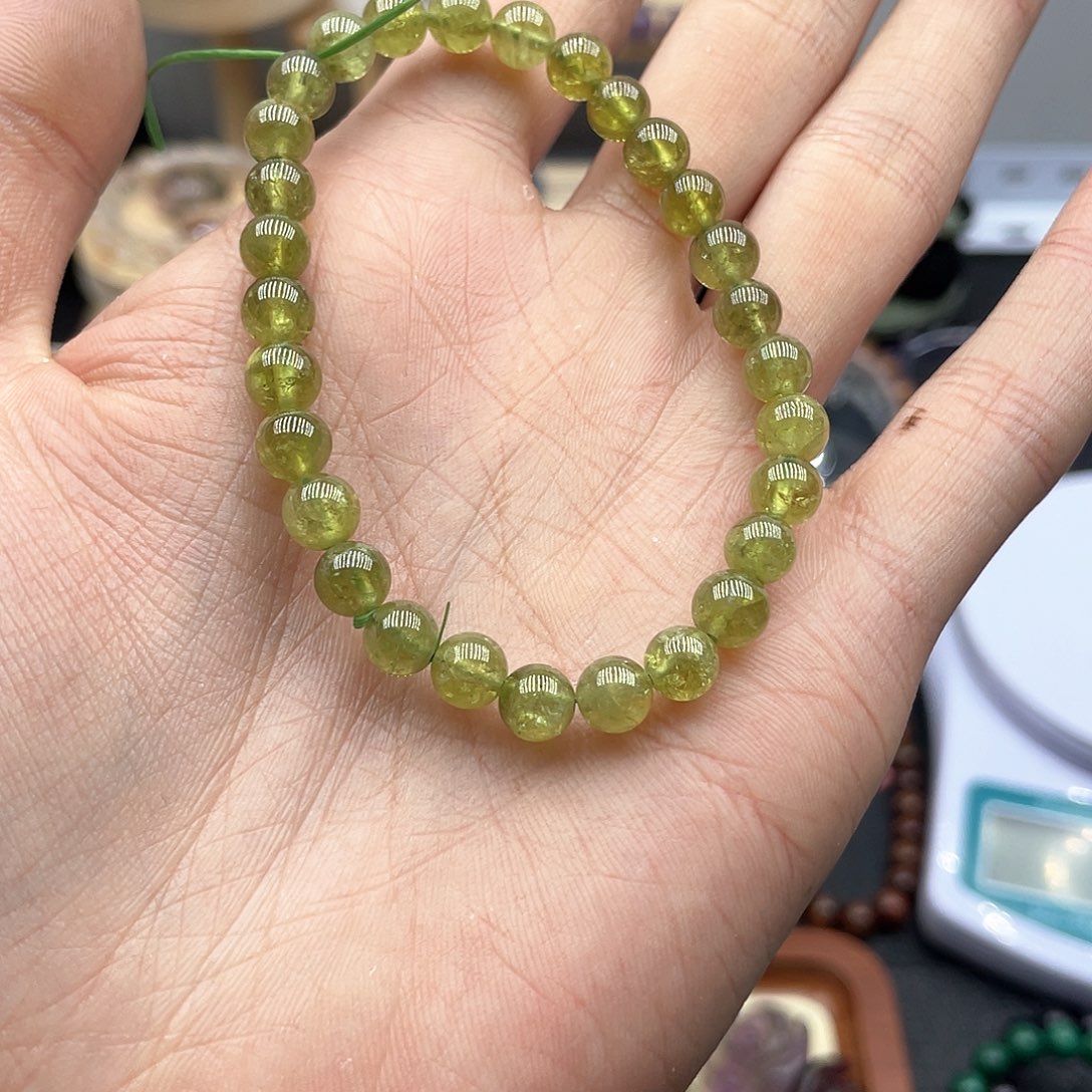 水晶手链未镶嵌沙弗莱