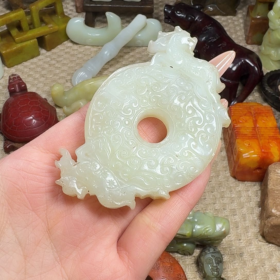 白玉菩提吊坠挂件