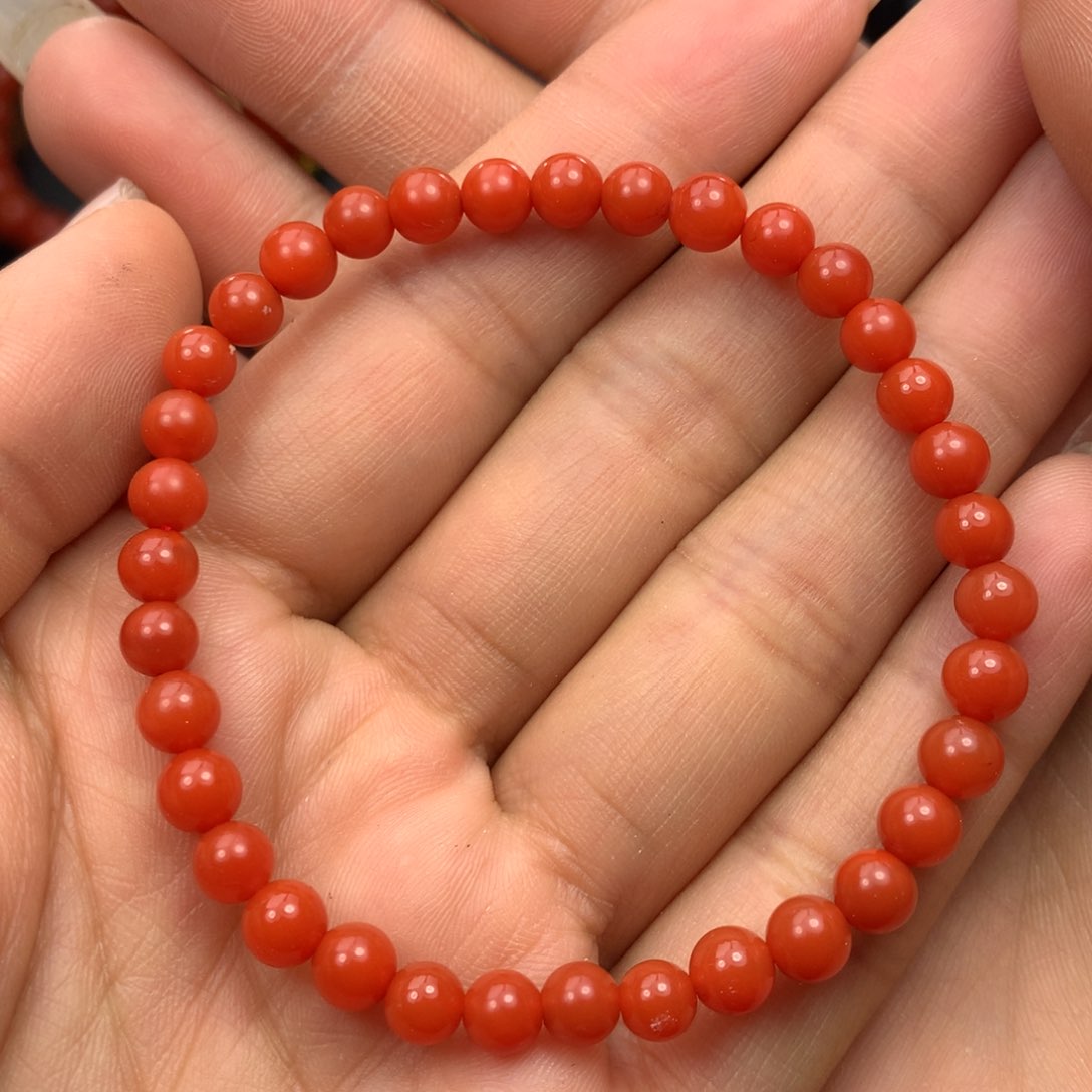 南红玛瑙手串未镶嵌