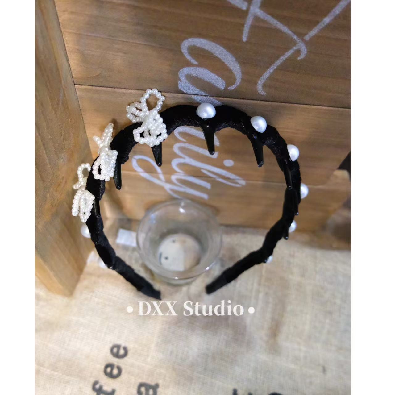 小众设计黑色系发箍发饰45913