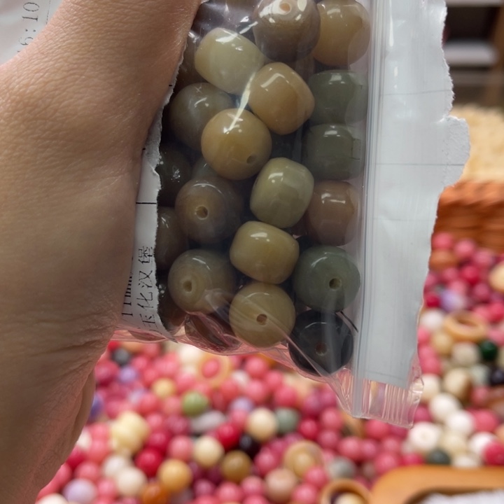 白玉菩提吊坠a11mm/110颗汉堡锅底