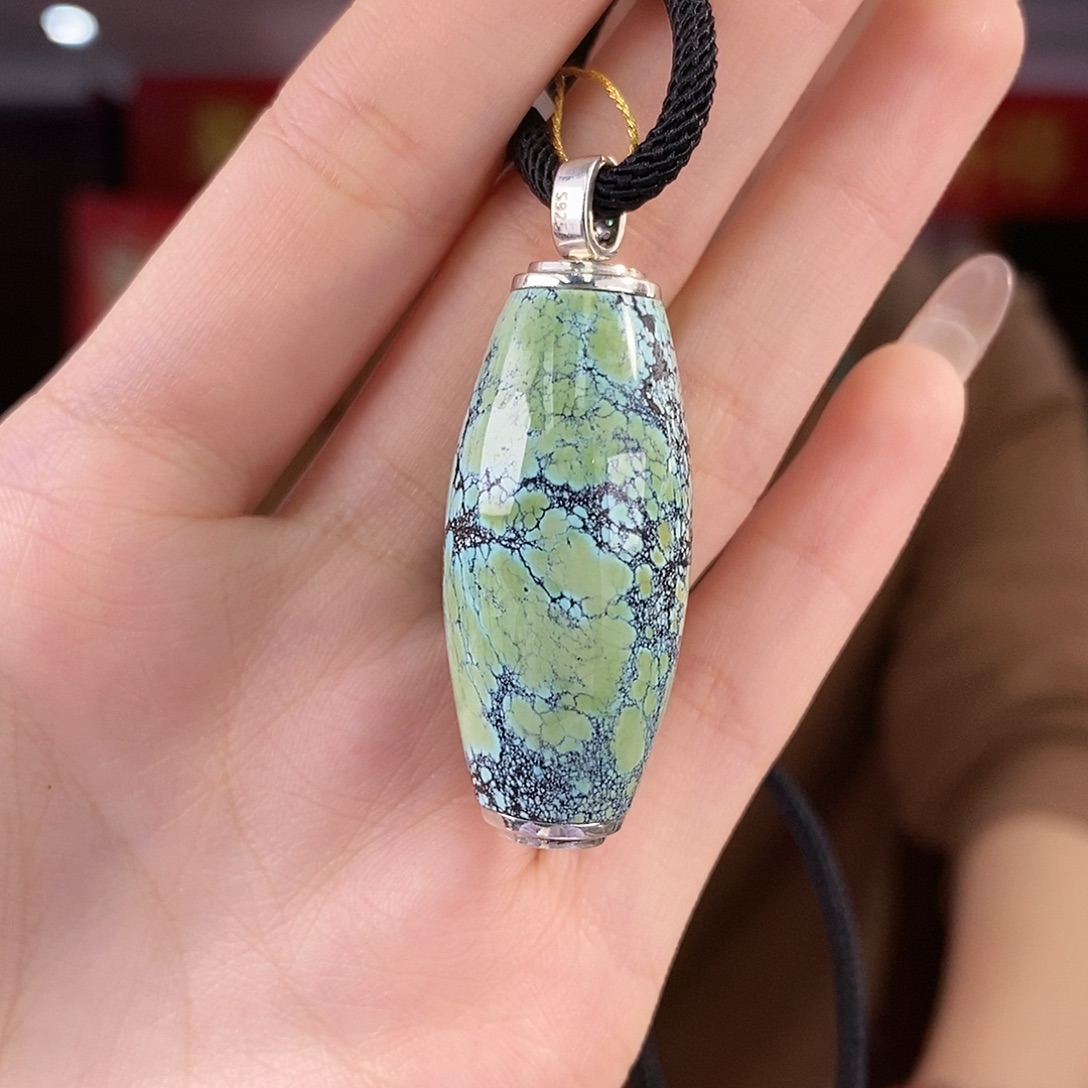 绿松石银S925镶嵌珠宝奇石