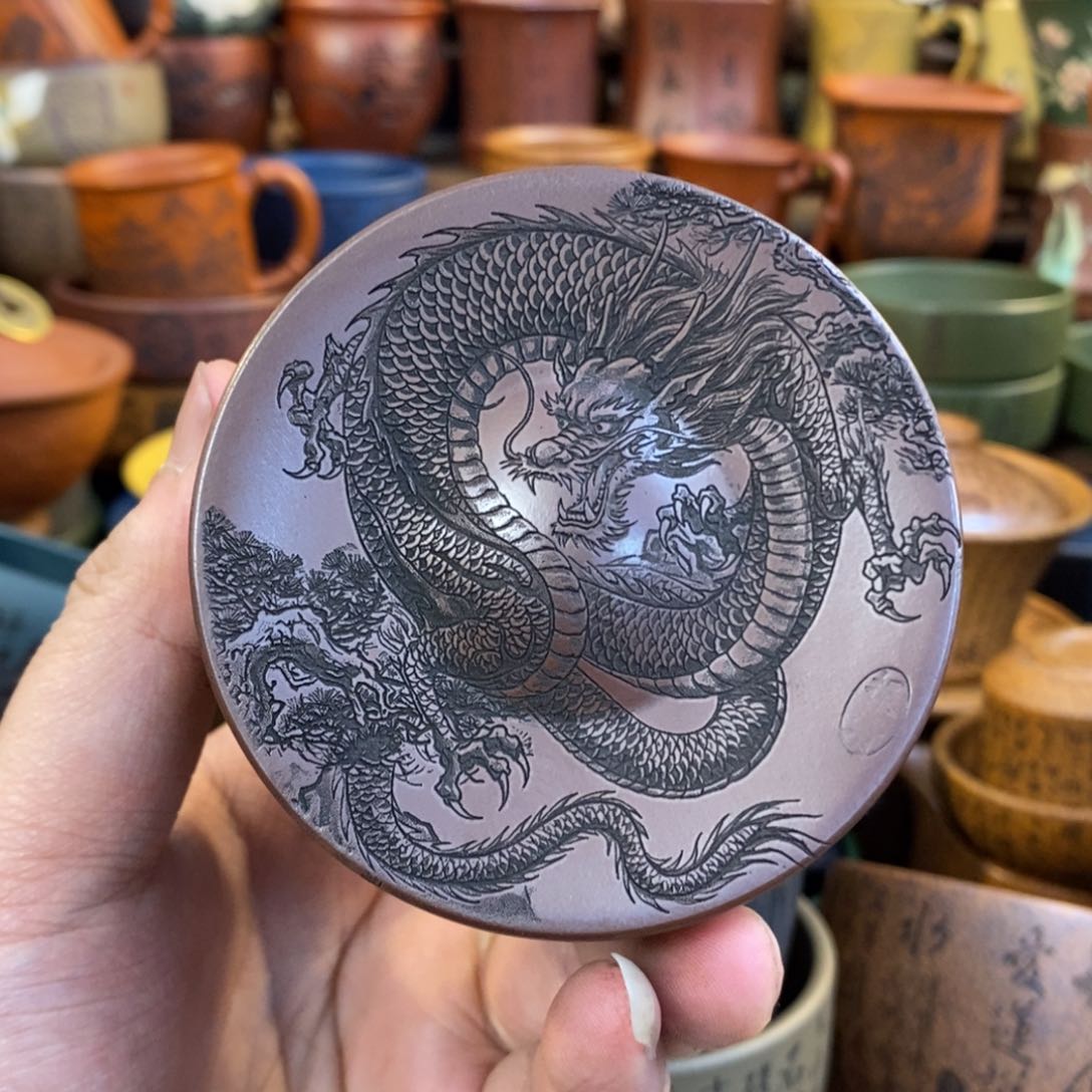 紫砂杯子宜兴全手工紫砂杯