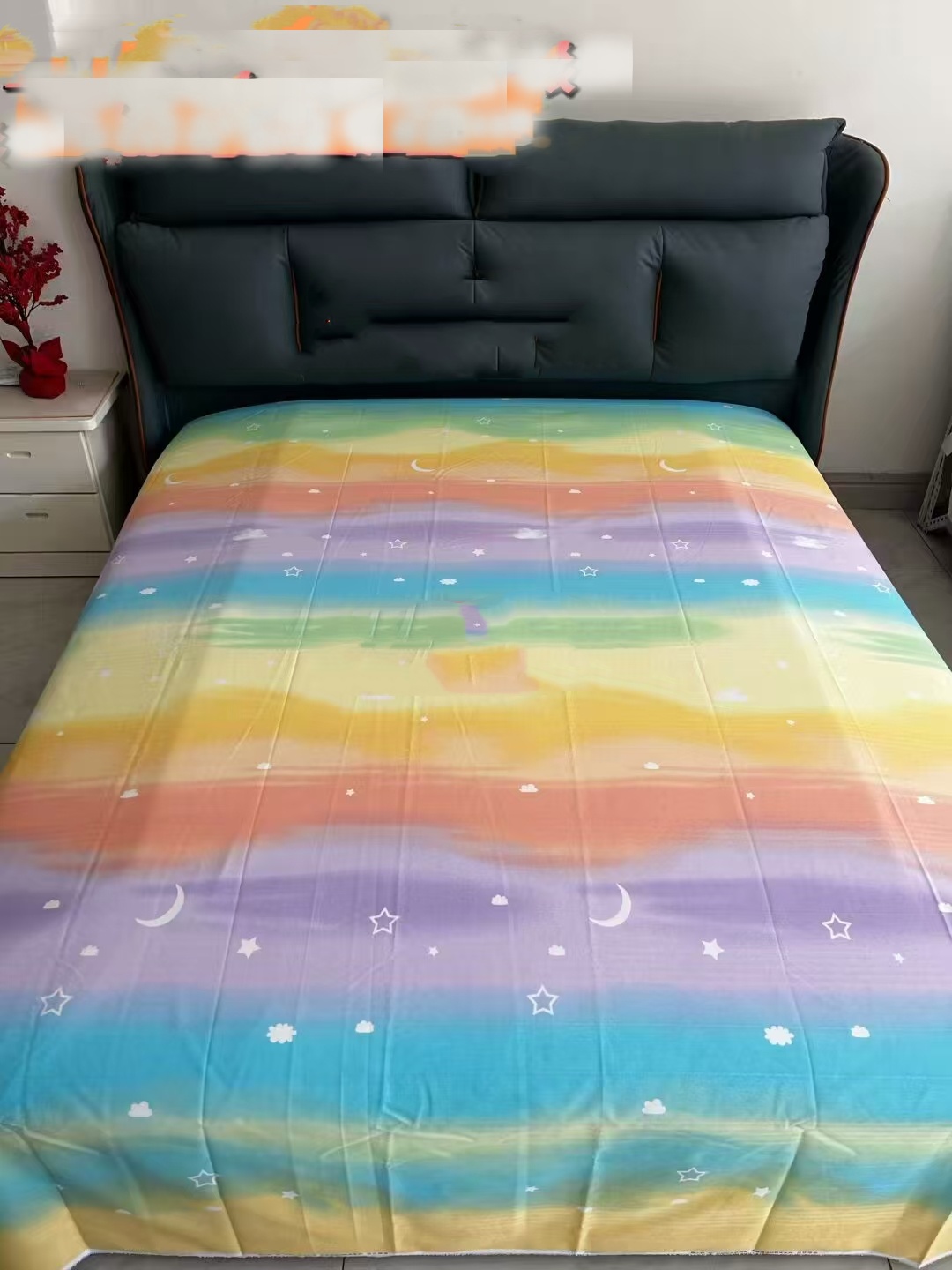 （0217）加厚粗布床单吸汗透气2.45*2.25米（+－5公分）日落