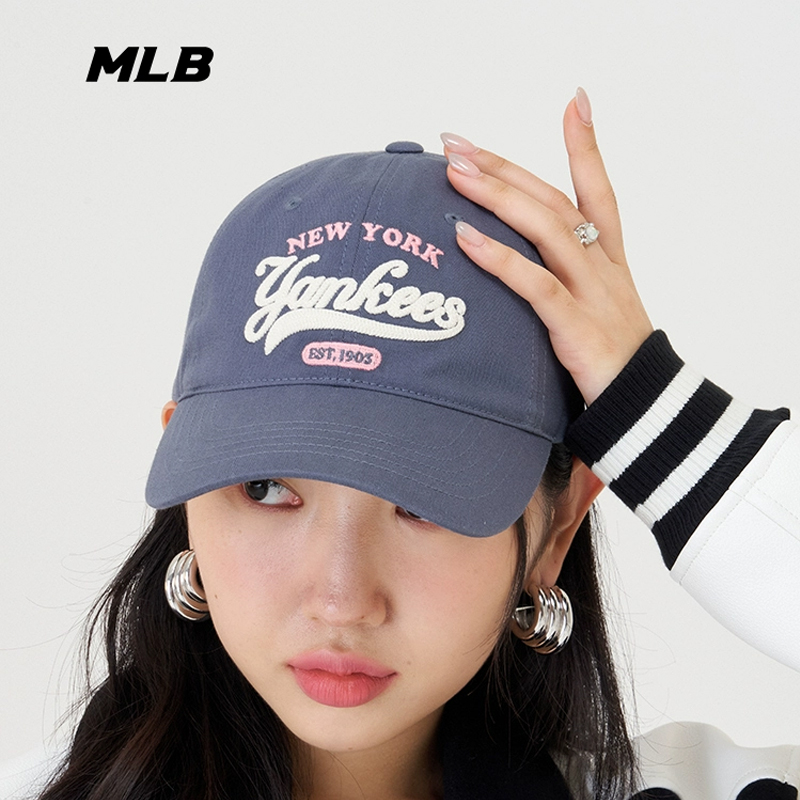 MLB韩国棒球帽25春季新款联名刺绣遮阳防晒鸭舌帽男女运动NY帽子