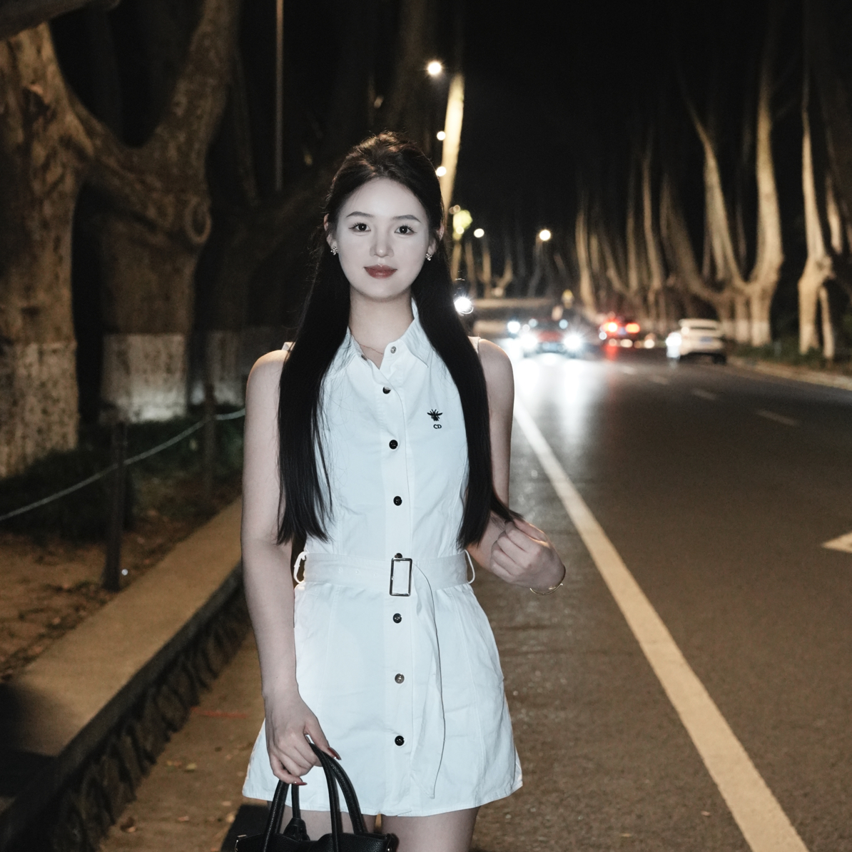 网红纯御辣妹千金连衣裙套装