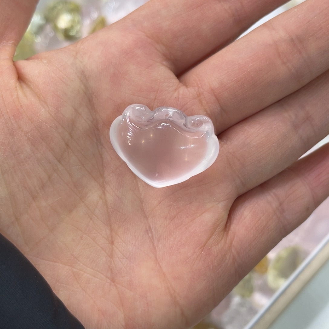 水晶如意吊坠未镶嵌粉水晶
